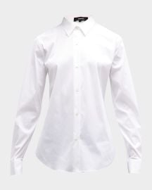 Theory Tenia Long-Sleeve Blouse at Neiman Marcus