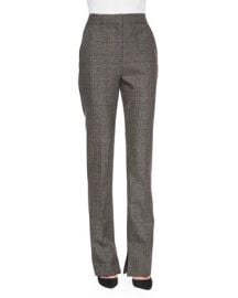 Theory Tenzra Torrey Check Pants at Neiman Marcus