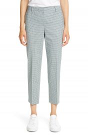 Theory Treeca 4 Wool Blend Crop Trousers   Nordstrom at Nordstrom