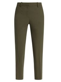Theory Treeca Stretch Wool Straight Leg Crop Pants at Saks Fifth Avenue