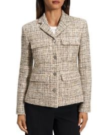 Theory Tweed Military Jacket Bloomingdalex27s Women at Bloomingdales