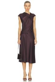 Theory Twist Bodice Dress In Plum at Revolve