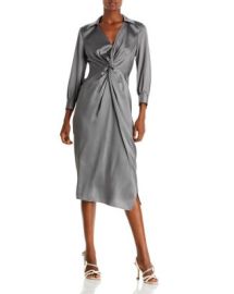 Theory Twist Front Midi Dress Bloomingdales at Bloomingdales