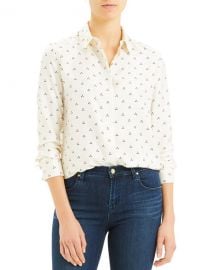 Theory Vintage Dot Classic Button-Down Shirt at Neiman Marcus