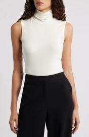 Theory Wendel Sleeveless Turtleneck Top at Nordstrom