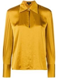 Theory Wide Collar Blouse at Farfetch