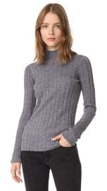 Theory Wide Rib Mock Sweater at Shopbop