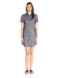 Theory Women s Mayvine Tierra Wash Shirt Dress at Amazon