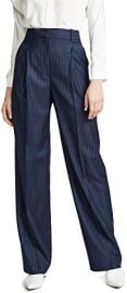 Theory Women39s High Waisted Wide Leg Pleat Trouser at Womens Clothing store at Amazon