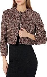 Theory Women39s Short Cropped Tweed Jacket at Amazon