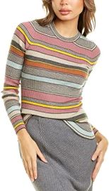 Theory Women39s Stripe Crew Neck Sweater at  Womens Clothing store at Amazon