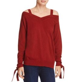 Theory Womens Cashmere Off-The-Shoulder Pullover Sweater at Amazon