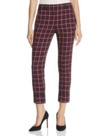 Theory York Plaid Crop Pants at Bloomingdales