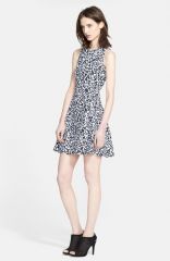 Theory and39Maydraand39 Print Cotton Fit andamp Flare Dress at Nordstrom