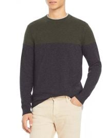 Theory colorblock sweater at Bloomingdales