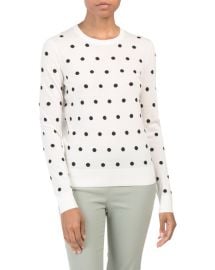 Theory polka dot sweater at TJ Maxx