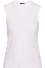 TheoryandnbspandnbspKoronee ribbed linen-blend top at Net A Porter