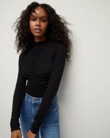 Theresa Ruched Turtleneck at Veronica Beard