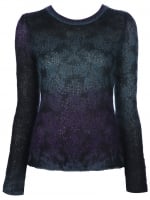 Theyskens Theory purple knupa sweater at Farfetch