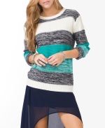 Thick Striped Knit Sweater from Forever 21 at Forever 21