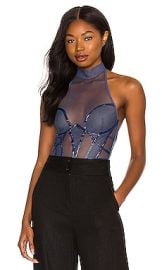 Thistle and Spire Corsica Bodysuit in Ink at Revolve