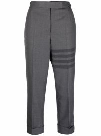 Thom Browne 4-Bar Cropped Trousers - at Farfetch