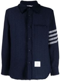 Thom Browne 4-Bar Stripe Shirt Jacket - Farfetch at Farfetch