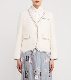 Thom Browne Cashmere Tricolour-Stripe Blazer Harrods US at Harrods