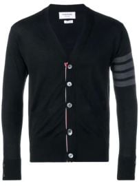 Thom Browne Fine Merino Wool V-neck Cardigan - Farfetch at Farfetch