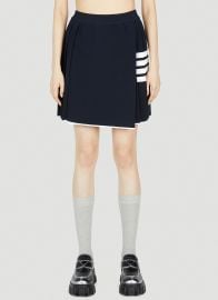 Thom Browne Four Bar Pleated Skirt at LN CC