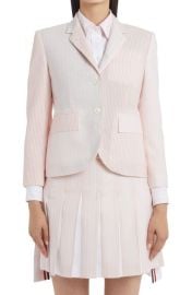 Thom Browne Mixed Weave Wool Sport Coat in Light Pink Size 4 Us at Nordstrom