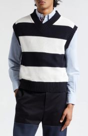 Thom Browne Navy Rugby Vest at Nordstrom