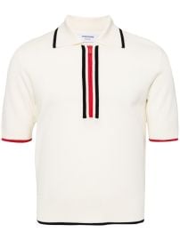 Thom Browne RWB-stripe Polo Shirt Neutrals at Farfetch