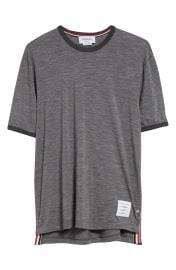 Thom Browne Ringer Stretch Wool T Shirt at Nordstrom