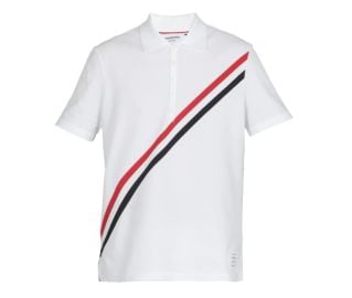 Thom Browne Rwb Stripes Polo Shirt  italist ALWAYS LIKE A SALE at Italist