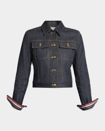 Thom Browne Shrunken Denim Jacket at Neiman Marcus