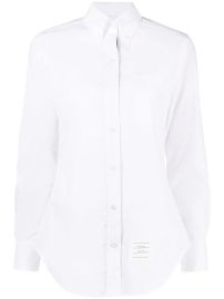 Thom Browne logo-patch Cotton Shirt - at Farfetch