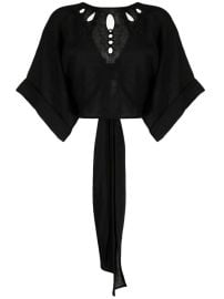 Three Graces Zelda Cropped Blouse - at Farfetch