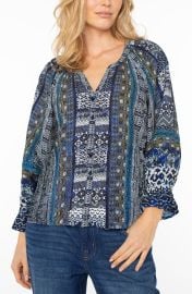 Three Quarter Sleeve Shibori Print Shirt at Nordstrom Rack