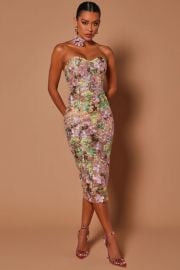 Tiana Floral Midi Dress Fashion Nova at Fashion Nova