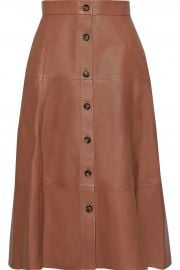 Tianna leather midi skirt by Iris & Ink at The Outnet