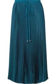 Tibi - Mendini pleated twill midi skirt at Net A Porter