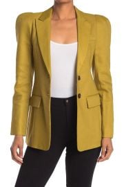 Tibi Bonded Wesson Linen Sculpted Blazer In Tan Ochre at Nordstrom Rack