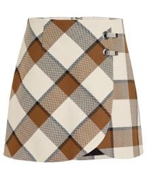 Tibi Dylan Plaid Skirt at Intermix