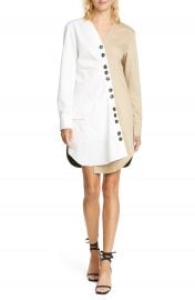 Tibi Harrison Asymmetrical Cotton Shirtdress   Nordstrom at Nordstrom