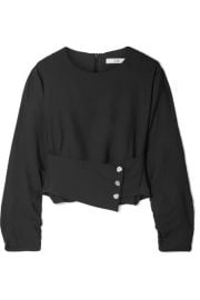 Tibi Layered Twill top at Net A Porter