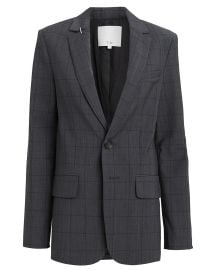 Tibi Menswear Windowpane Blazer at Intermix