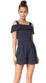 Tibi Seersucker Romper at Shopbop