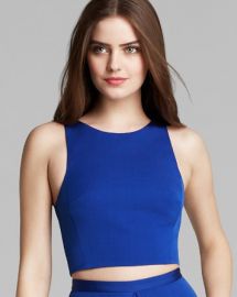 Tibi Top - Katia Faille Crop at Bloomingdales