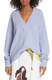 Tibi V-Neck Airy Alpaca Blend Sweater   Nordstrom at Nordstrom